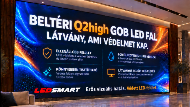 LedSmart SuperPower 2027 Q2high GOB beltéri ledfal /2 mm pixel távolság/