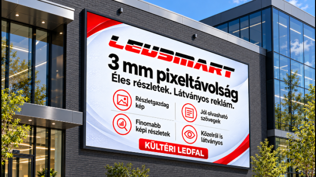 LedSmart SuperPower 2027 Q3 kültéri ledfal /3 mm pixel távolság/