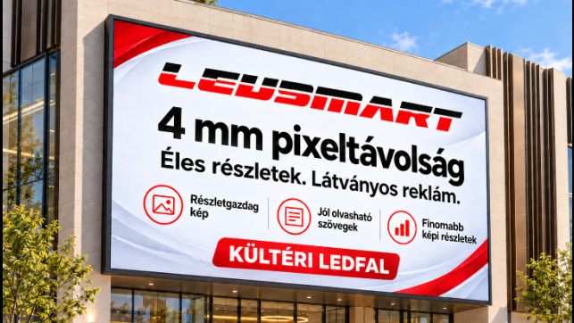 LedSmart SuperPower 2027 Q4 kültéri ledfal /4 mm pixel távolság/