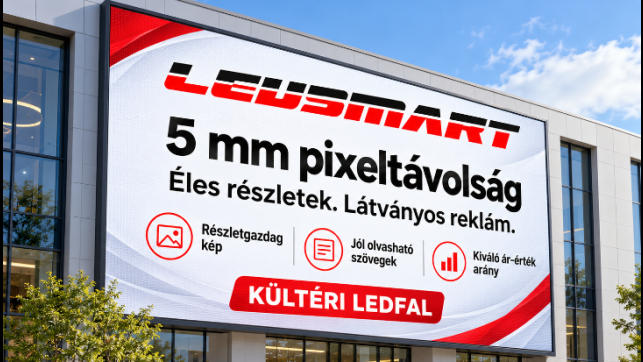 LedSmart SuperPower 2027 Q5 kültéri ledfal /5 mm pixel távolság/