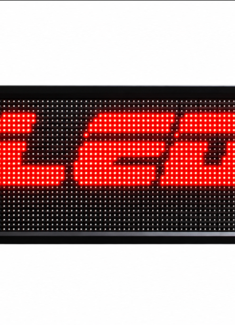 Egyszínű piros led futófény